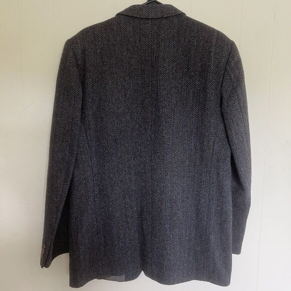 Vittorio Rex Sport Coat Jacket Blazer Sz 44 Tweed Wool Gray Made Italy Vintage - Picture 9 of 9